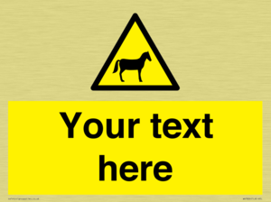 Custom warning horses